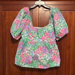 Lilly Pulitzer peplum top